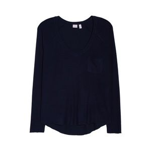 NEW Make + Model blue Navy Raglan tee m
